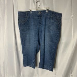 Cato size 24W Bermuda shorts jeans medium wash GUC